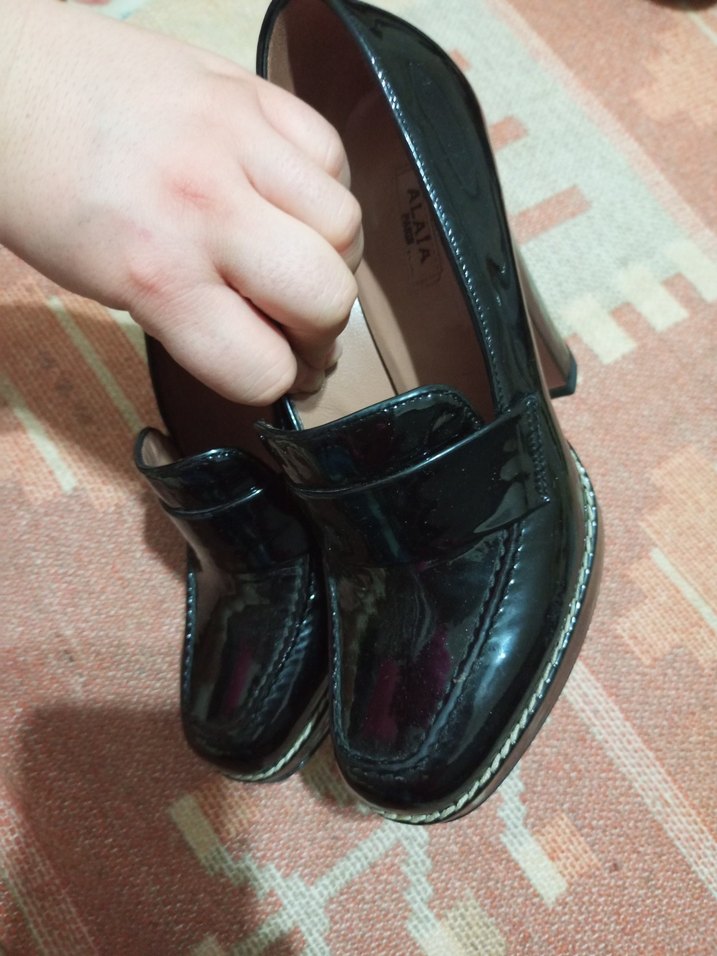 Alaia Paris, Siyah Tokalı Platform Topuklu Kadın Ayakkabı - Görsel 4