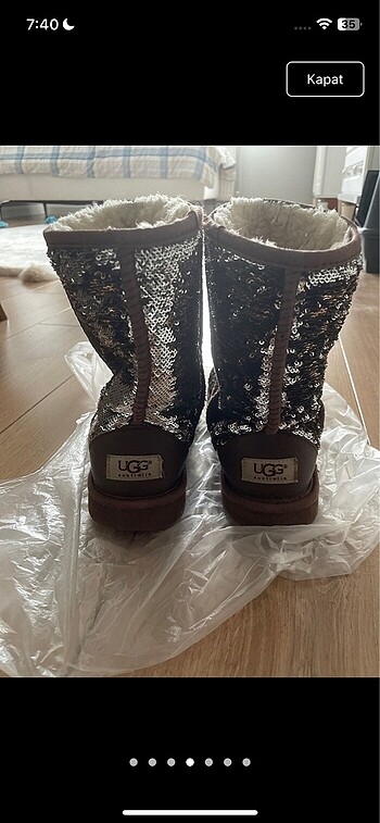 38 Beden kahverengi Renk Leopar ugg