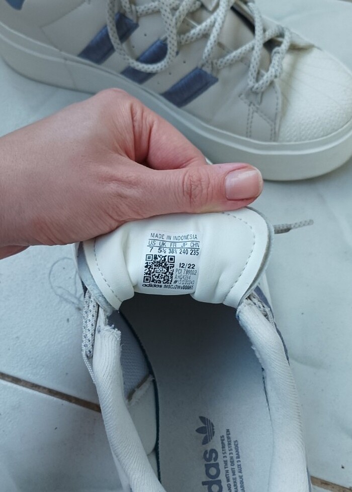 adidas superstar bonega kadın spor ayakkabı - Görsel 3