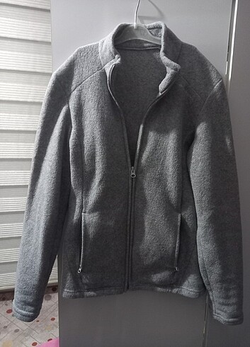 gri polar ceket
