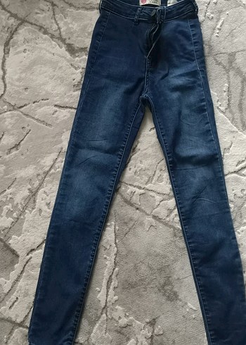Koton Düğmeli, normal boy, dar kesim kadın kot pantolon