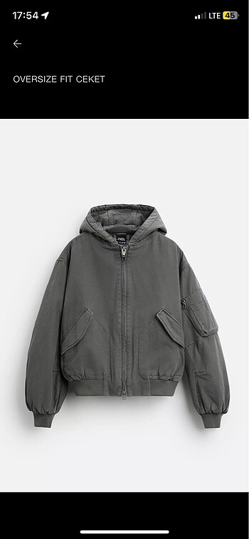 zara oversize fit ceket