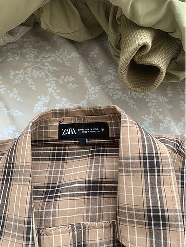 Zara kareli oversize gömlek