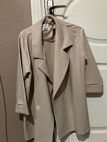 Blazer ceket bej