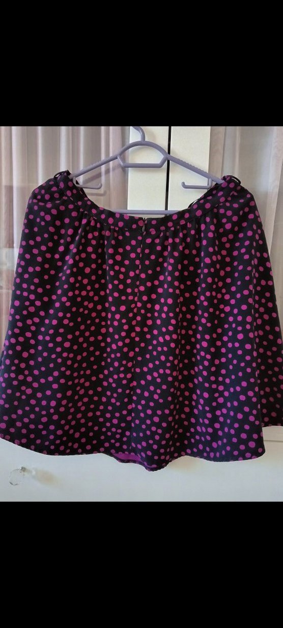 Koton Mor Puantiyeli Midi Etek - Görsel 2