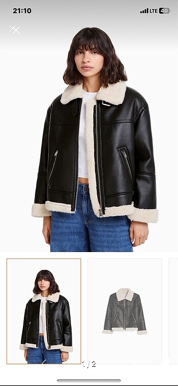 Bershka içi peluş ceket