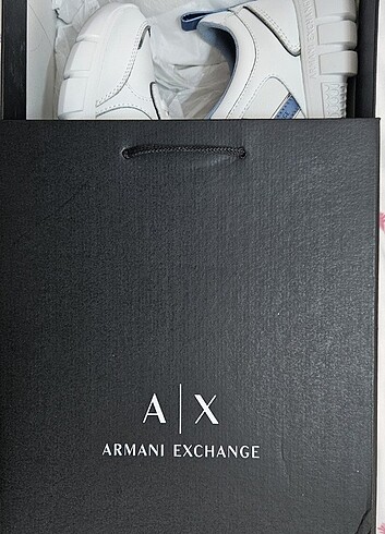 37,5 Beden çeşitli Renk Orjinal Armani Sneakers-Beyaz 