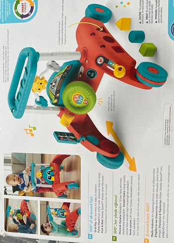 Fisher Price Renkli Ve Eglenceli Cocuk Aracli Oyuncagi