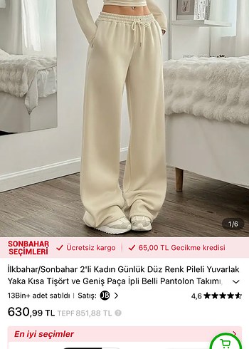 Kadın Beyaz Geniş Paça 2Lİ TAKİM