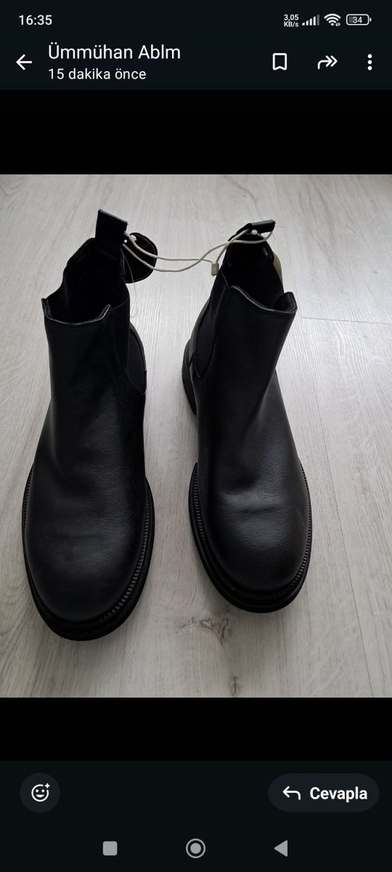 Siyah Deri Minimalist Stiletto Topuklu Bot - Görsel 5