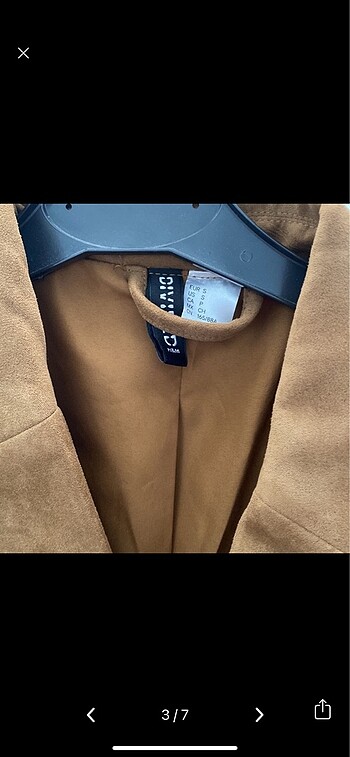 H&M Hm süet ceket