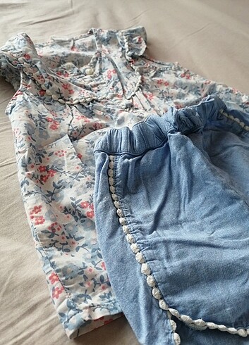 H&M markalı kız çocuk takım 
