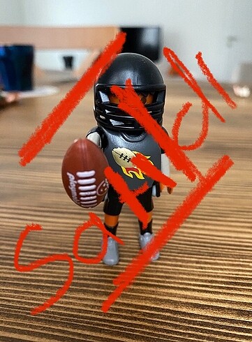Playmobil figur Amerikan futbolcusu