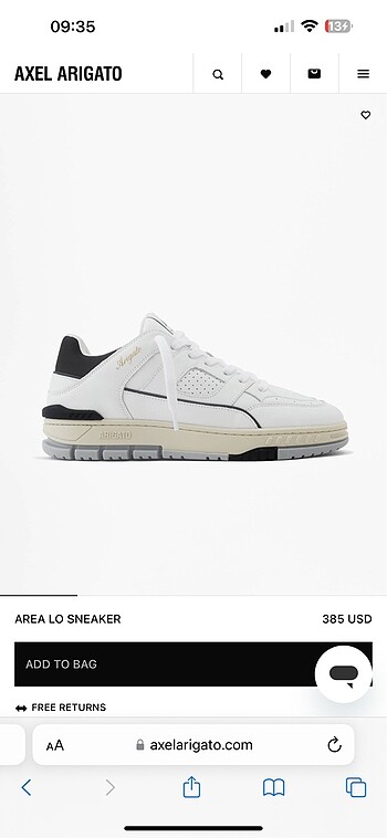Axel Arigato Area Lo Sneaker