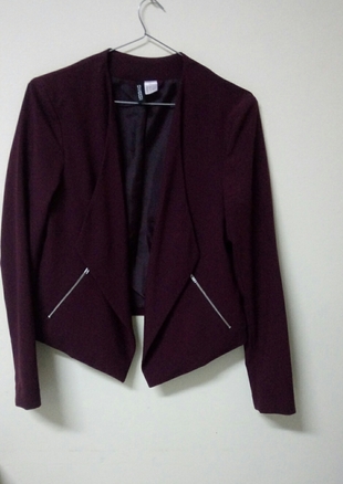 Bordo Blazer Ceket 