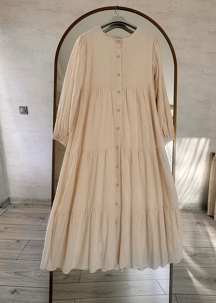 Pamuklu elbise - Görsel 4