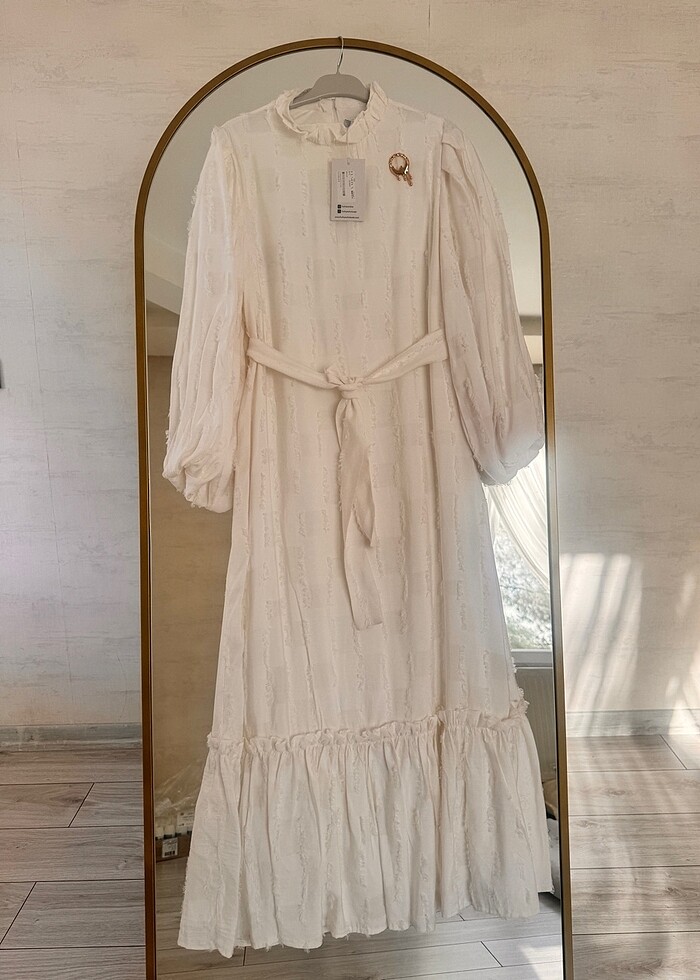 Beyaz elbise - Görsel 5