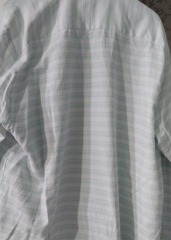 Erkek Gri Keten Uzun Kollu Gömlek - Görsel 3