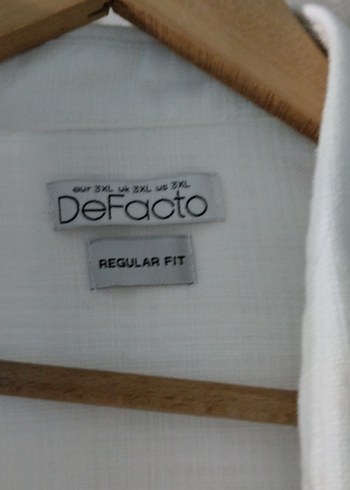 Erkek Beyaz Keten Gömlek - Görsel 2