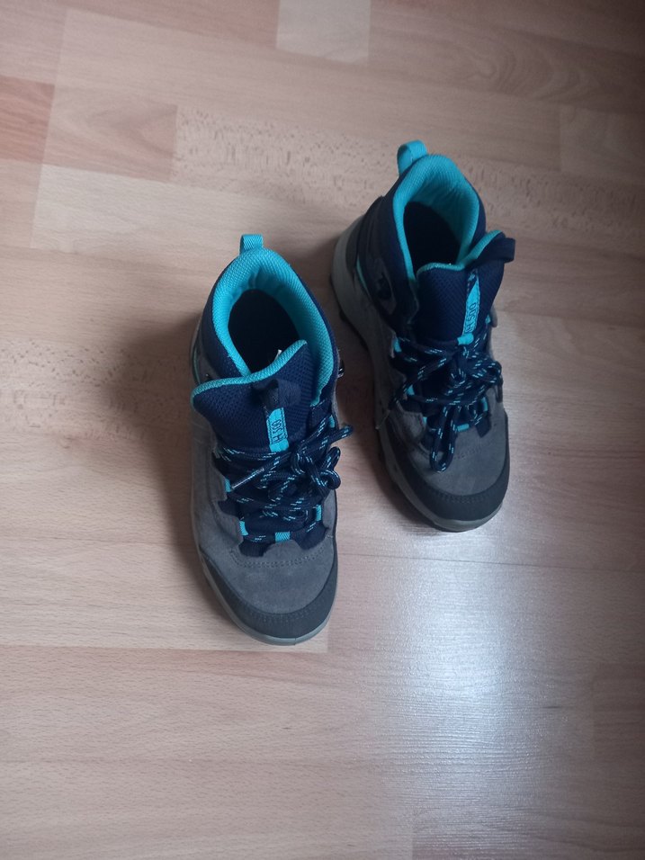 Erkek Çocuk Gri Mavi Spor Ayakkabı - Görsel 3