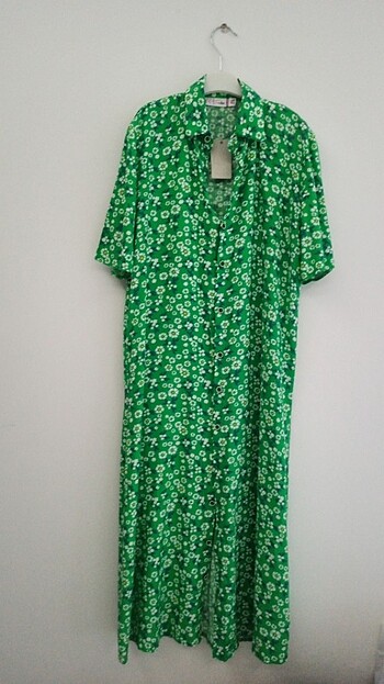 Yeşil yazlık elbise 