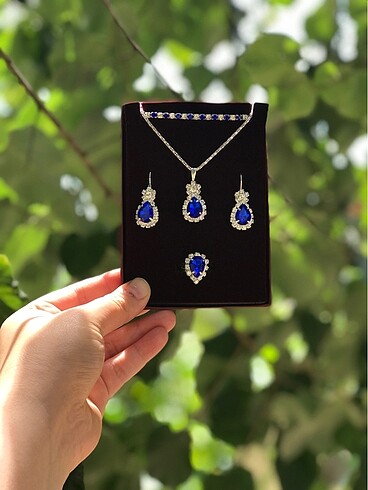  Beden yeşil Renk Takı set