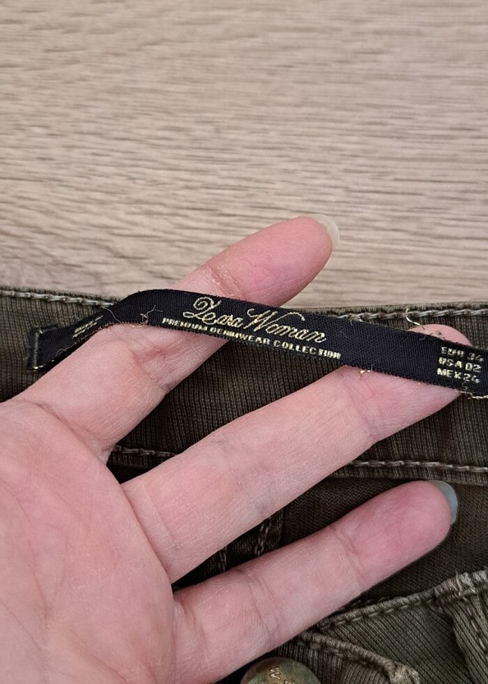 Zara yeşil pantolon - Görsel 3