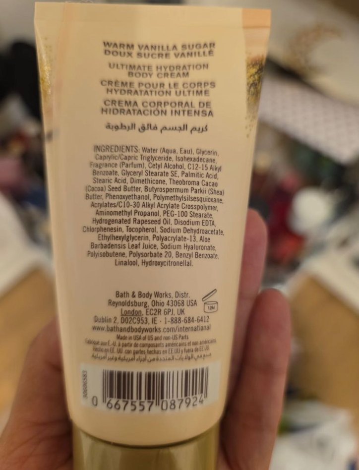 Bath & Body Works Warm vanilla sugar Vücut Kremi 70g - Görsel 2