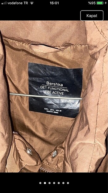 Bershka Şişme mont