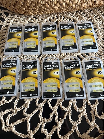 universal Beden Duracell 10 numara pil