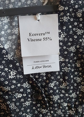 And Other Stories &Other Stories - Etiketli - Çiçek Desenli Düğmeli Elbise