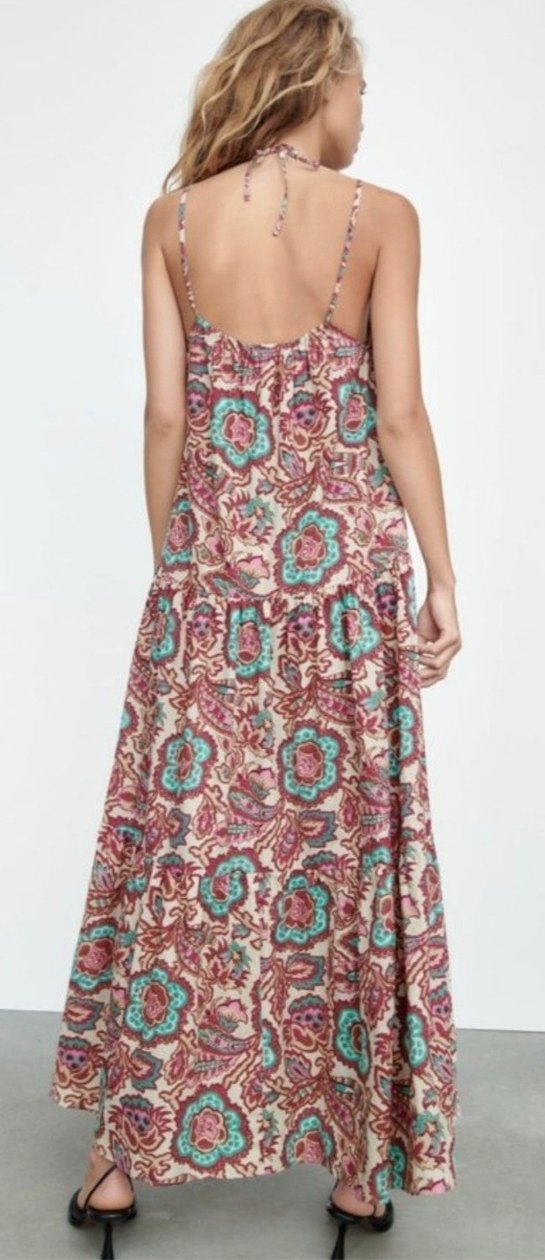 ZARA Bohem, renkli uzun elbise (etiketli) - Görsel 3