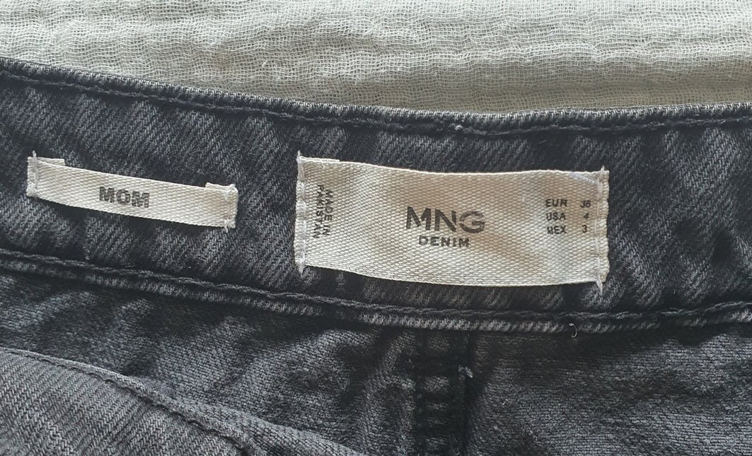 Mango Siyah Mini Mom Kot Şort - Görsel 4