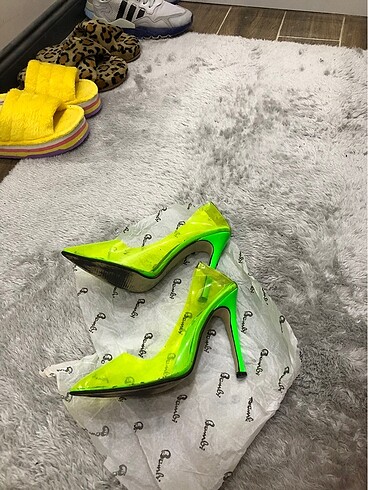 Diğer Şeffaf Stiletto Neon Stiletto