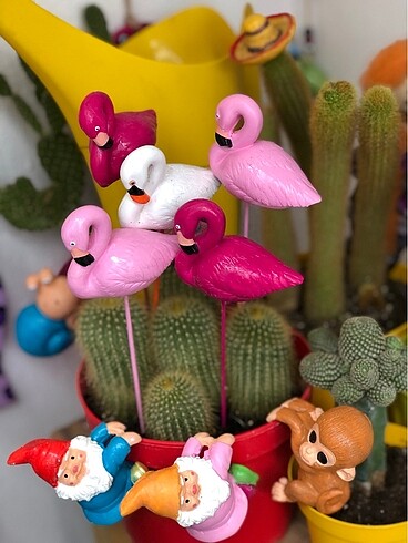 Flamingo Saksı Süsü Saksı Dibi Süsü
