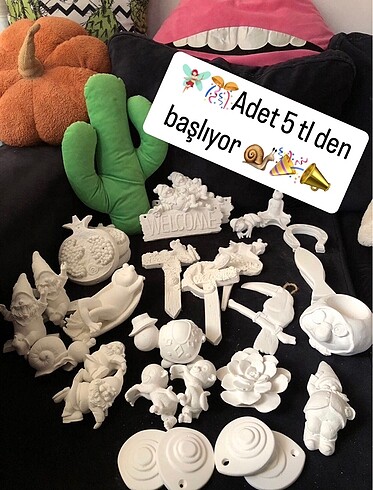 Sallanan Cüce Ham Obje Balkon Süsü Ham Obje Boyasız Obje Boyamal