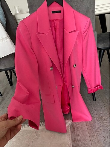 m Beden pembe Renk Pembe blazer ceket