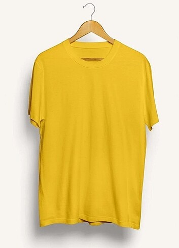 Oversize KADIN Tişört Sarı unisex 56 beden