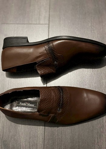 Paolo Massi Kahverengi Erkek Klasik Deri Ayakkabı - Görsel 6