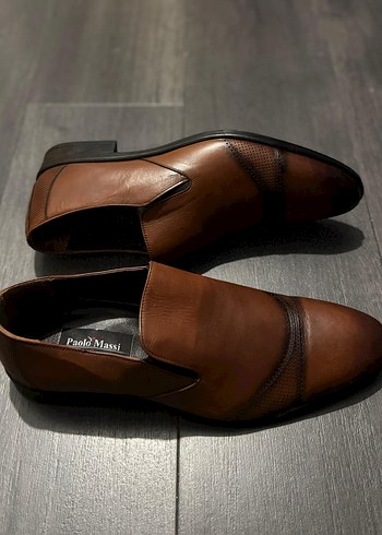 Paolo Massi Kahverengi Erkek Klasik Deri Ayakkabı - Görsel 3