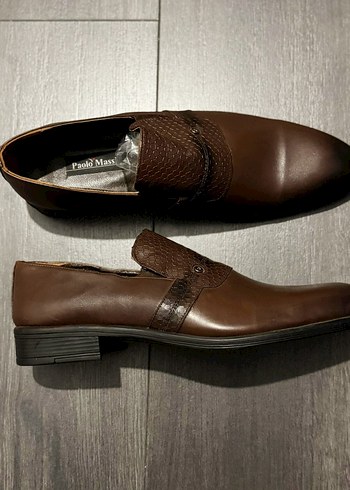Paolo Massi Kahverengi Erkek Klasik Deri Ayakkabı - Görsel 4