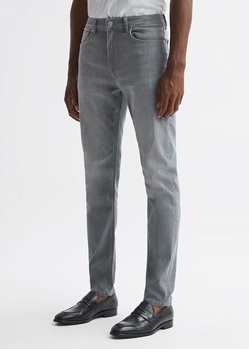 Reiss Gri  SLİM-STRETCH Fit Kot Pantolon - Görsel 4