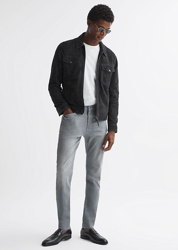 Reiss Gri  SLİM-STRETCH Fit Kot Pantolon - Görsel 2