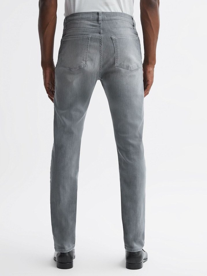 Reiss Gri  SLİM-STRETCH Fit Kot Pantolon - Görsel 5