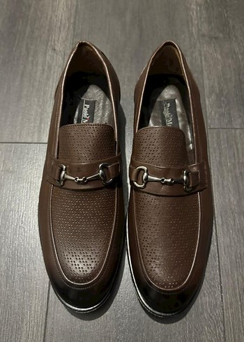 Paolo Massi Kahverengi Deri Erkek Klasik Ayakkabı - Görsel 2