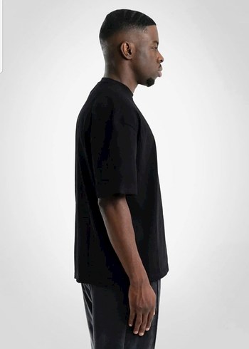 xxl Beden Erkek Siyah Oversize Basic Tişört