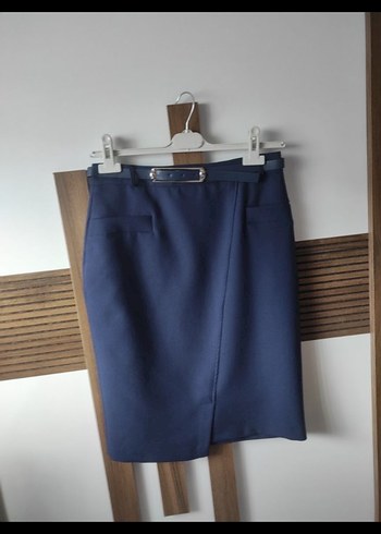 klasik kumaş kalem etek - Görsel 5