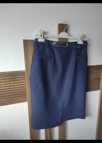 klasik kumaş kalem etek - Görsel 4