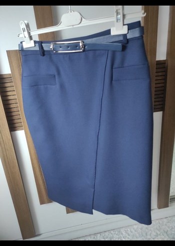 klasik kumaş kalem etek - Görsel 6