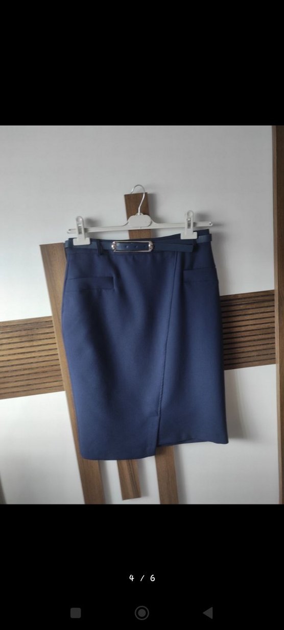 klasik kumaş kalem etek - Görsel 5